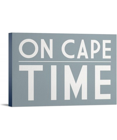 Cape Cod, Massachusetts, On Cape Time, Gray, Simply Said, (24x36 Wrapped Canvas, Wall Decor, Artwork) 24x36 Stretched Canvas ...