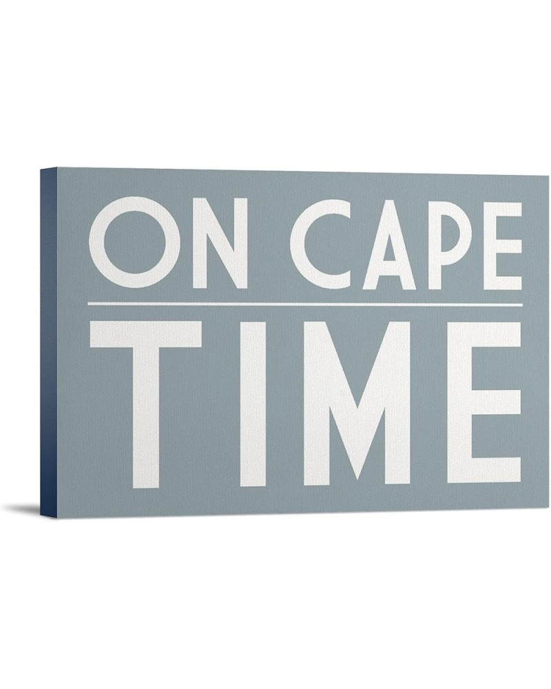 Cape Cod, Massachusetts, On Cape Time, Gray, Simply Said, (24x36 Wrapped Canvas, Wall Decor, Artwork) 24x36 Stretched Canvas ...