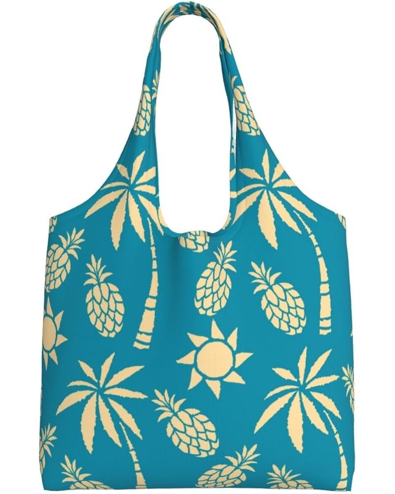 Palm Trees Single Shoulder Commuter Canvas Tote Bags For Women And Men Palm Trees 20 $10.11 Totes