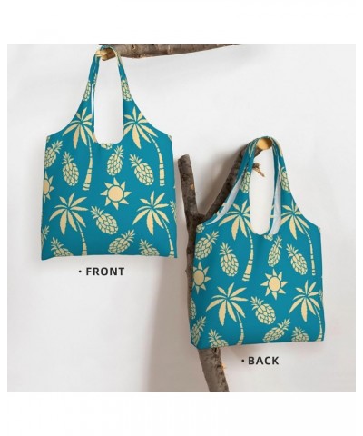 Palm Trees Single Shoulder Commuter Canvas Tote Bags For Women And Men Palm Trees 20 $10.11 Totes