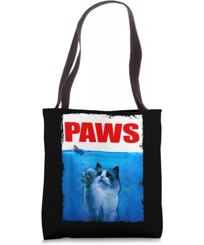 Funny Ragdoll Cat Paws With Food Animal Cat Breed For Lover Tote Bag $17.10 Totes