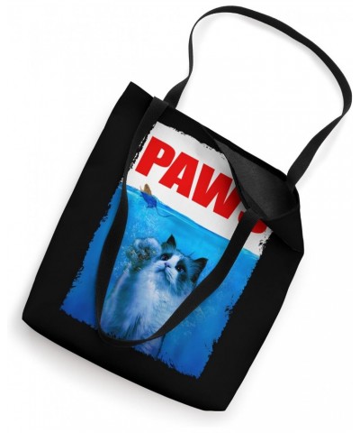 Funny Ragdoll Cat Paws With Food Animal Cat Breed For Lover Tote Bag $17.10 Totes