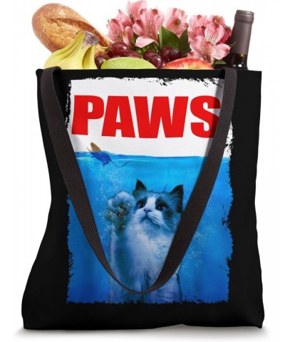 Funny Ragdoll Cat Paws With Food Animal Cat Breed For Lover Tote Bag $17.10 Totes