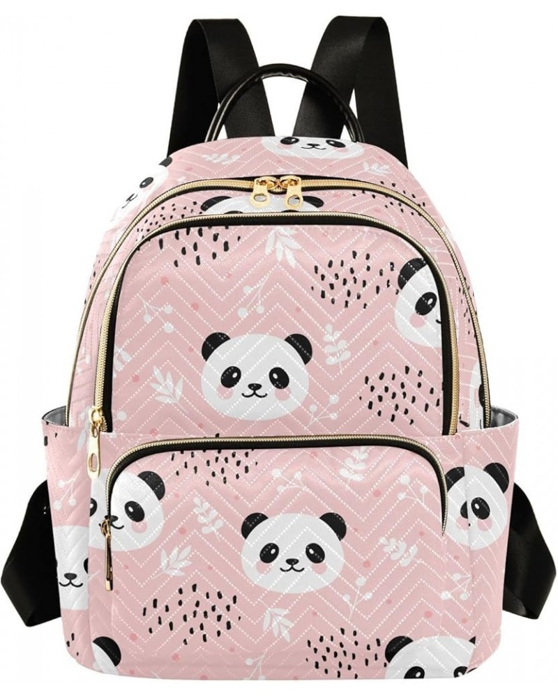 Panda Backpack Purse for Women Fashion Small Mini Backpack Daypacks Purse Back Pack Weekend Bag,S Medium $17.66 Backpacks