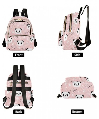 Panda Backpack Purse for Women Fashion Small Mini Backpack Daypacks Purse Back Pack Weekend Bag,S Medium $17.66 Backpacks