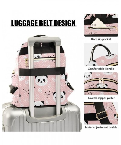 Panda Backpack Purse for Women Fashion Small Mini Backpack Daypacks Purse Back Pack Weekend Bag,S Medium $17.66 Backpacks