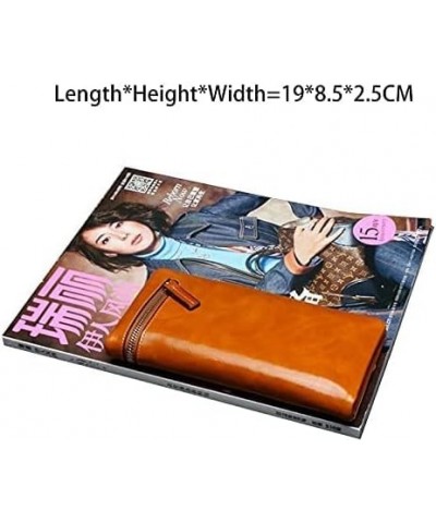 Leather Wallet Leather Women's Wallet Long Large Capacity Purse Clutch Portable Ladies Girls Fashion New Coin Pocket Card Hol...