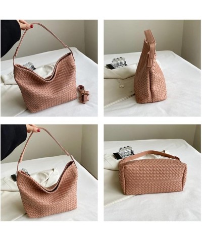 Shoulder Bag for Women Handmand Woven Hobo Bag Casual Leather Tote Handbag Fashion Purse Gold $33.80 Totes