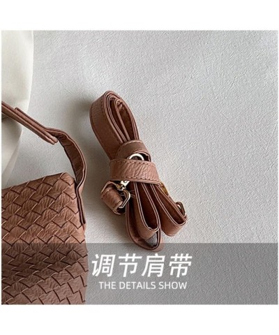 Shoulder Bag for Women Handmand Woven Hobo Bag Casual Leather Tote Handbag Fashion Purse Gold $33.80 Totes