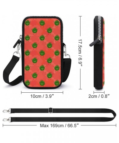 Funny Watermelon Unisex Cross-Body Bags Small Phone Purses Wallet Shoulder Bag Pouch for Travel Beach Workout $10.36 Crossbod...