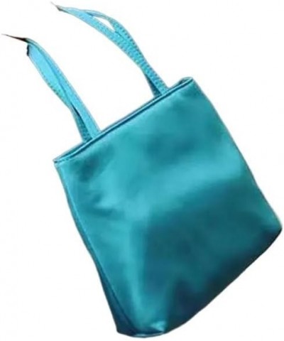 Soft Small Satin Underarm Shoulder Side Bags for Women Y2k Female Tote Bag Female Shopping Shopper Handbags Green $16.65 Totes