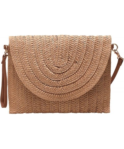 Handheld Bag Single Shoulder Crossbody Paper Debate Bag Casual Woven Women's Bag All Purpose Bag (Green, One Size) A $15.75 T...