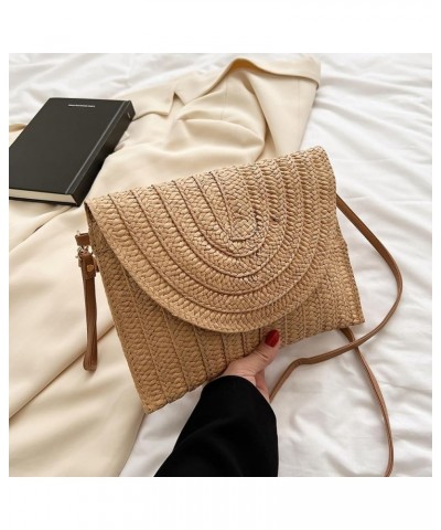 Handheld Bag Single Shoulder Crossbody Paper Debate Bag Casual Woven Women's Bag All Purpose Bag (Green, One Size) A $15.75 T...