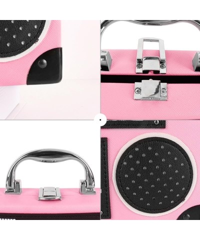 Retro Cassette Evening Clutch Purse Crystal Inlaid Bling Crossbody Shoulder Bag for Graduation Wedding Party S-pink $14.84 Ev...