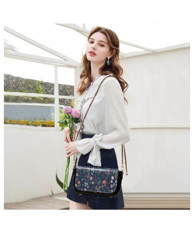 Colorful Flower Crossbody bags for Women Small Crossbody Purses with Metal Chain Cell Phone Purse Shoulder Bag for Women $16....