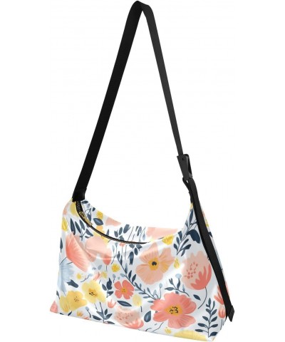 Flowers Floral Rose Tote Bag for Women Large Hobo Bags Crossbody Bags Shopping Work Bag with Adjustable Strap for School Men ...