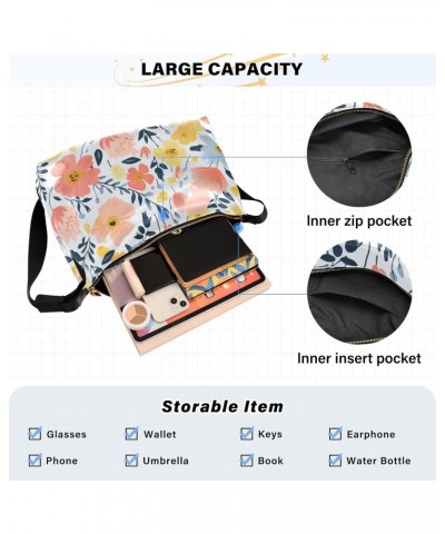 Flowers Floral Rose Tote Bag for Women Large Hobo Bags Crossbody Bags Shopping Work Bag with Adjustable Strap for School Men ...