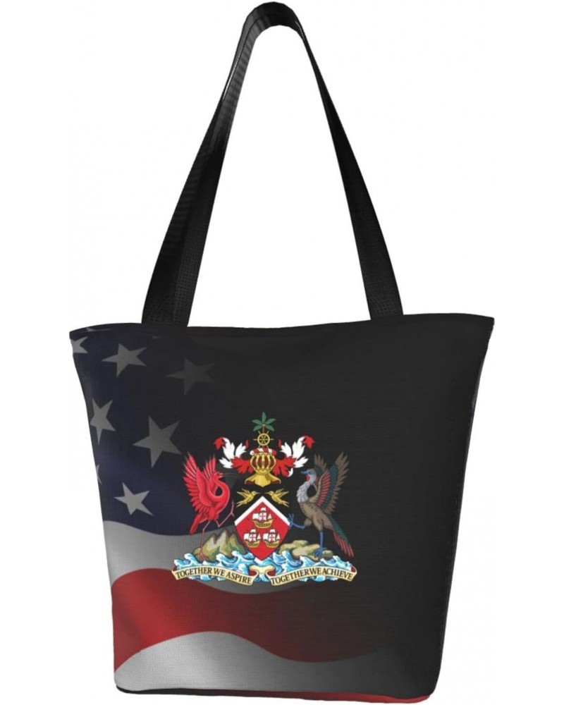 Coat of Arms of Trinidad and Tobago Women'S Casual One Shoulder Carry Shopping Bag Large Capacity Working Storage Handbag $16...