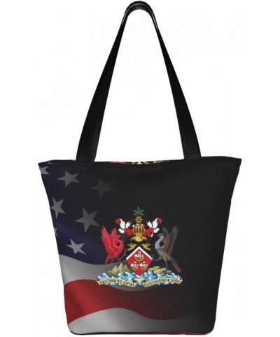 Coat of Arms of Trinidad and Tobago Women'S Casual One Shoulder Carry Shopping Bag Large Capacity Working Storage Handbag $16...