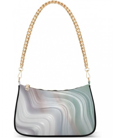 Crossbody Bags for Women Shoulder Purse Colorful Pearly Agate Handbags Stylish Clutch Purse with Chain Strap $13.50 Totes