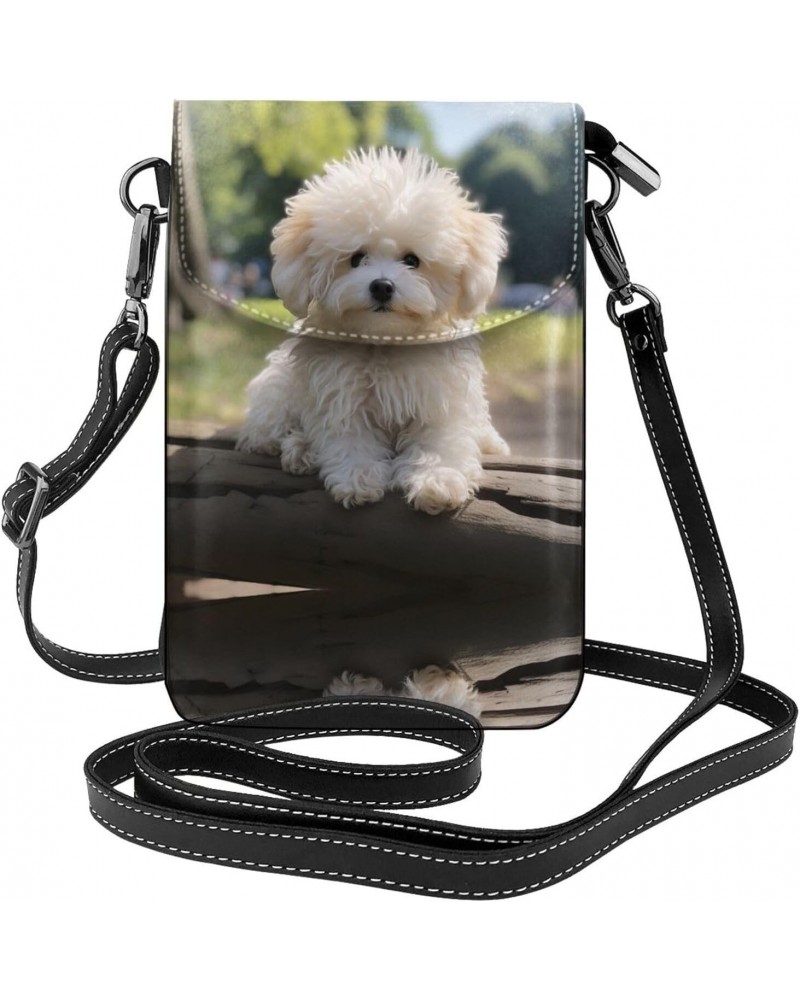 Dogs Basking In The Sun Stylish Crossbody Bag,Synthetic Leather,Water-Resistant,Stain-Resistant,Soft Lining,7.6-Inch High,Pro...