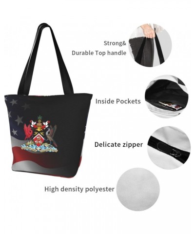 Coat of Arms of Trinidad and Tobago Women'S Casual One Shoulder Carry Shopping Bag Large Capacity Working Storage Handbag $16...