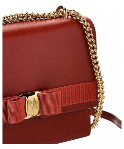 Ferragamo Vara Bow Medium Leather Shoulder Bag, Red $459.89 Shoulder Bags