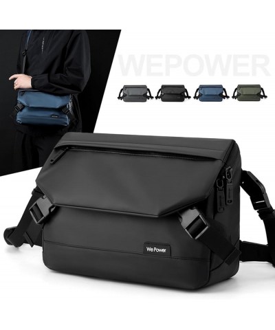 Crossbody Bag Outdoor Shoulder Bag Large Capacity Waterproof Dark Blue $17.39 Crossbody Bags