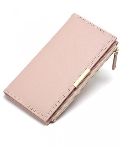 Women Wallet Fashion New Pattern Wallet Simple Solid Color Long Multi Card Versatile Handbag Wallet (Khaki, One Size) Pink On...