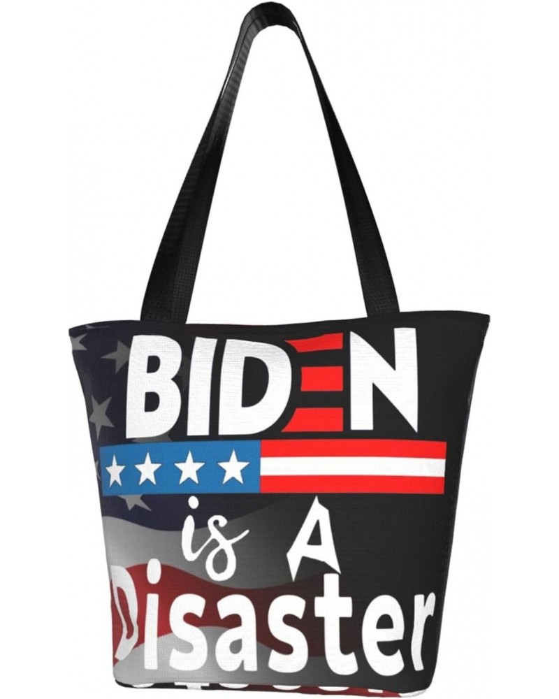 Biden Is A Disaster Biden Sucks Fashion Shoulder Bag Large Capacity For Man Or Woman $16.54 Totes