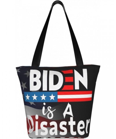 Biden Is A Disaster Biden Sucks Fashion Shoulder Bag Large Capacity For Man Or Woman $16.54 Totes