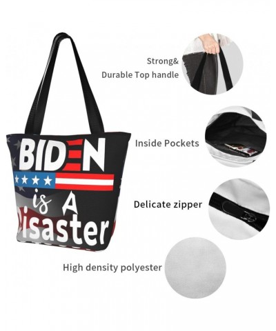 Biden Is A Disaster Biden Sucks Fashion Shoulder Bag Large Capacity For Man Or Woman $16.54 Totes