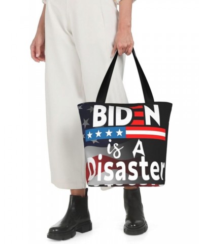 Biden Is A Disaster Biden Sucks Fashion Shoulder Bag Large Capacity For Man Or Woman $16.54 Totes