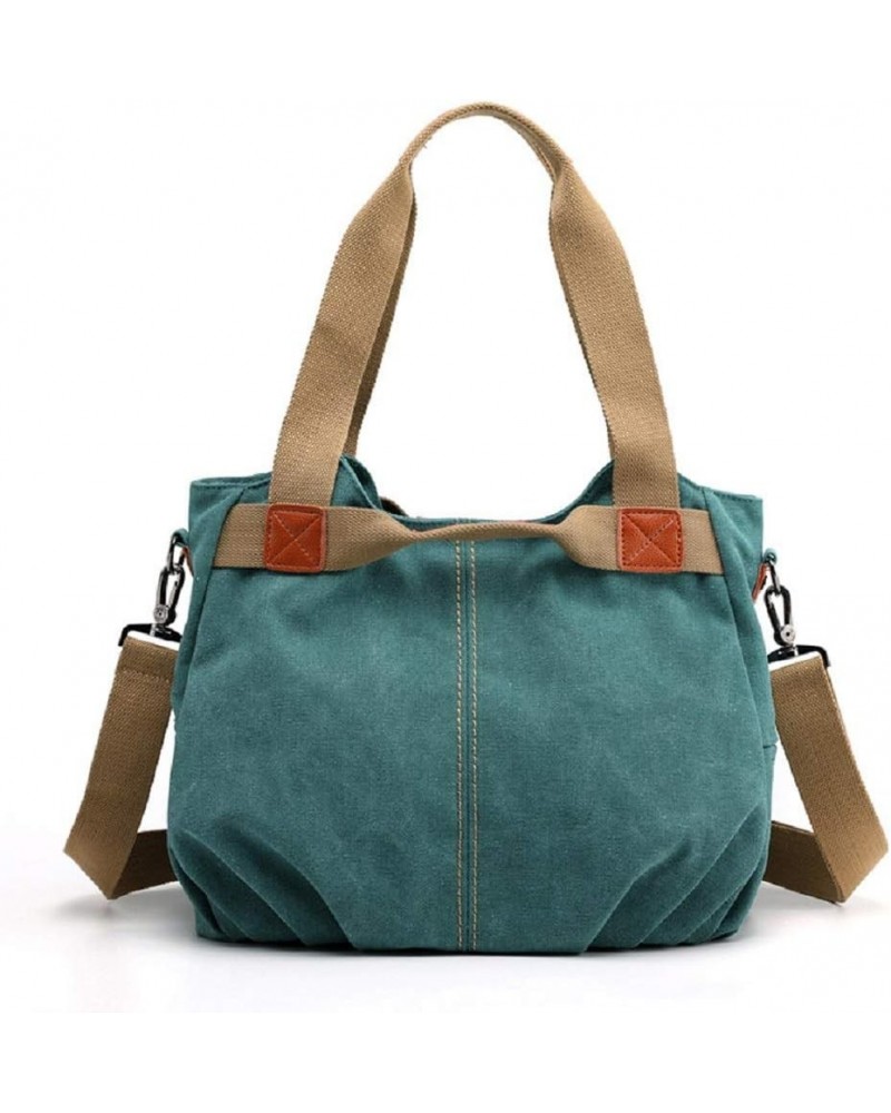 Canvas Handbag and Purses for Women Large Crossbody Shoulder Bag Hobo Messenger Bag Shopper Travel Purses Green $13.29 Totes