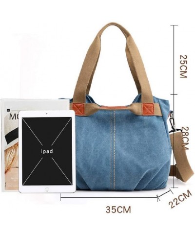 Canvas Handbag and Purses for Women Large Crossbody Shoulder Bag Hobo Messenger Bag Shopper Travel Purses Green $13.29 Totes