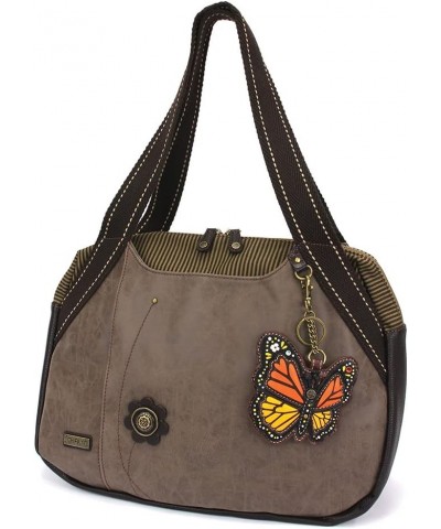 Bowling Bag - Monarch Butterfly - Stone Gray $41.87 Handbags