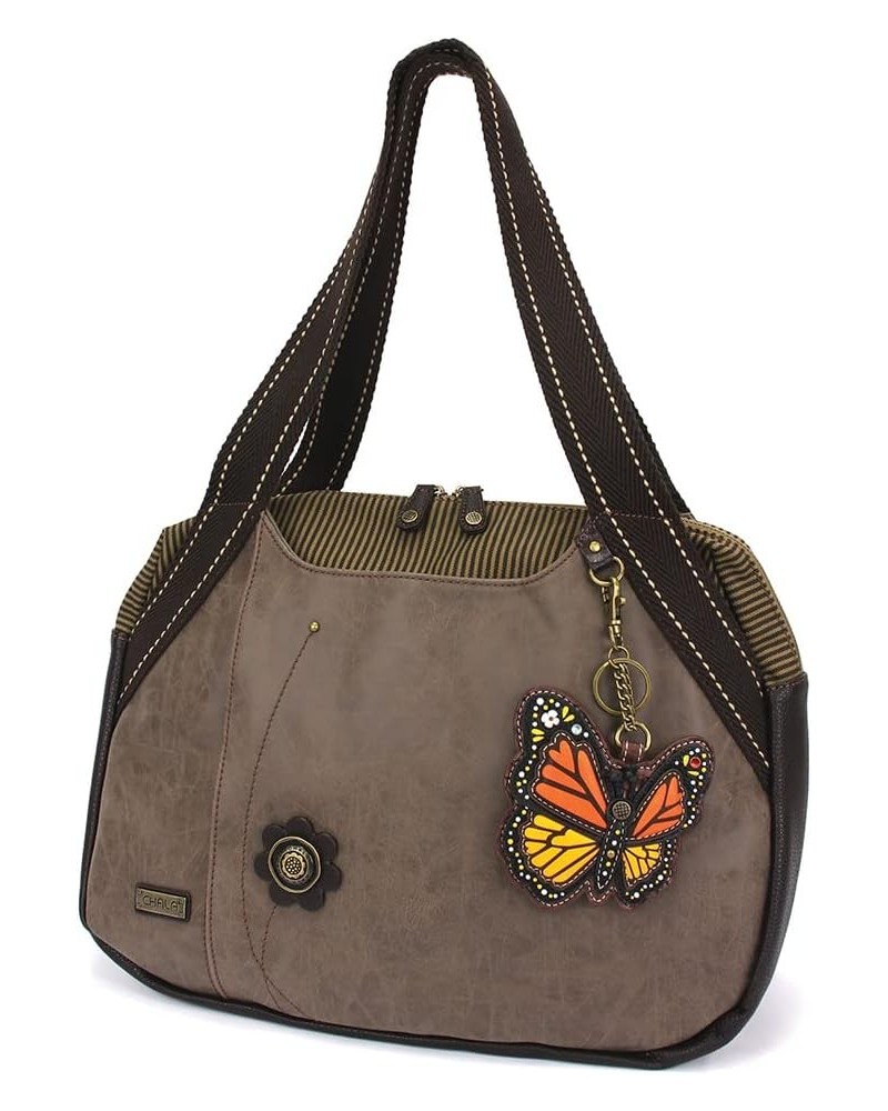 Bowling Bag - Monarch Butterfly - Stone Gray $41.87 Handbags