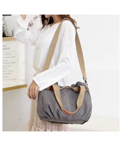 Canvas Handbag and Purses for Women Large Crossbody Shoulder Bag Hobo Messenger Bag Shopper Travel Purses Green $13.29 Totes