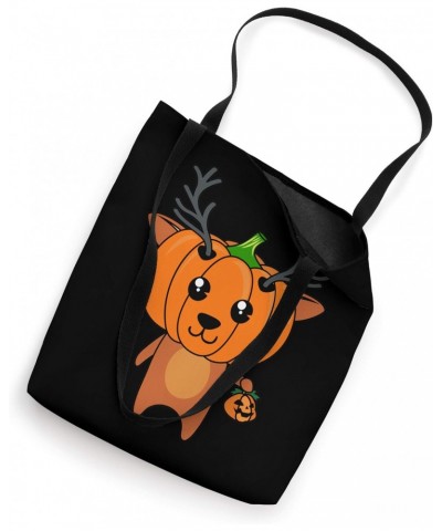 Pumpkin Head Deer Trick or Treating Cute Easy Christmas Gift Tote Bag $11.96 Totes