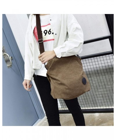 Canvas Women Messenger Bags Big Handbags Shoulder Cross Body Shoulder Hobo Bag (Red) Army Green $24.19 Hobo Bags