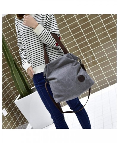 Canvas Women Messenger Bags Big Handbags Shoulder Cross Body Shoulder Hobo Bag (Red) Army Green $24.19 Hobo Bags