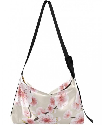 Beautiful Flower Crossbody Bag Hobo Handbag Purse Fashion PU Leather Shoulder Bags for Women $13.94 Hobo Bags