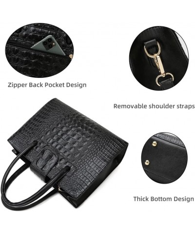 Women's Top Handle Handbag Retro Shoulder Crossbody Bag Large Capacity Satchel Purse Wallet Casual Commuter Bag Black $21.15 ...