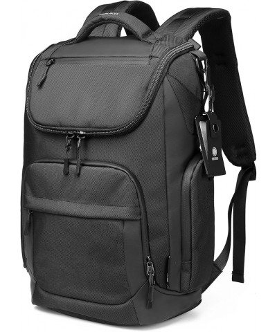 Casual Men's Travel Backpack Oxford Cloth Large Capacity Unisex Carry On Luggage Bags for Outdoors Camping Hiking Black $46.8...