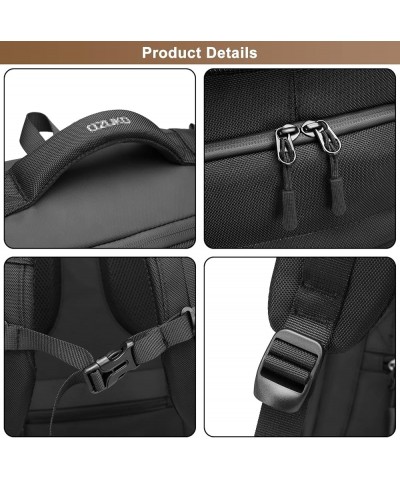 Casual Men's Travel Backpack Oxford Cloth Large Capacity Unisex Carry On Luggage Bags for Outdoors Camping Hiking Black $46.8...