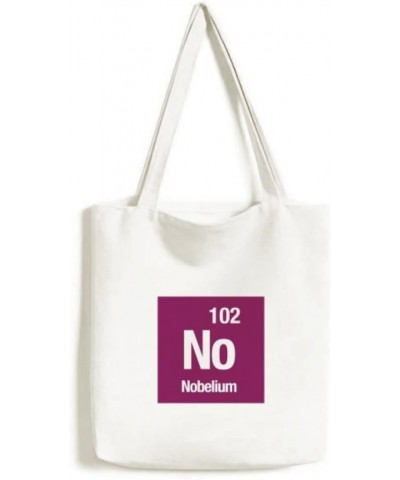 NO Nobelium Checal Element chem Tote Canvas Bag Shopping Satchel Casual Handbag $13.33 Totes