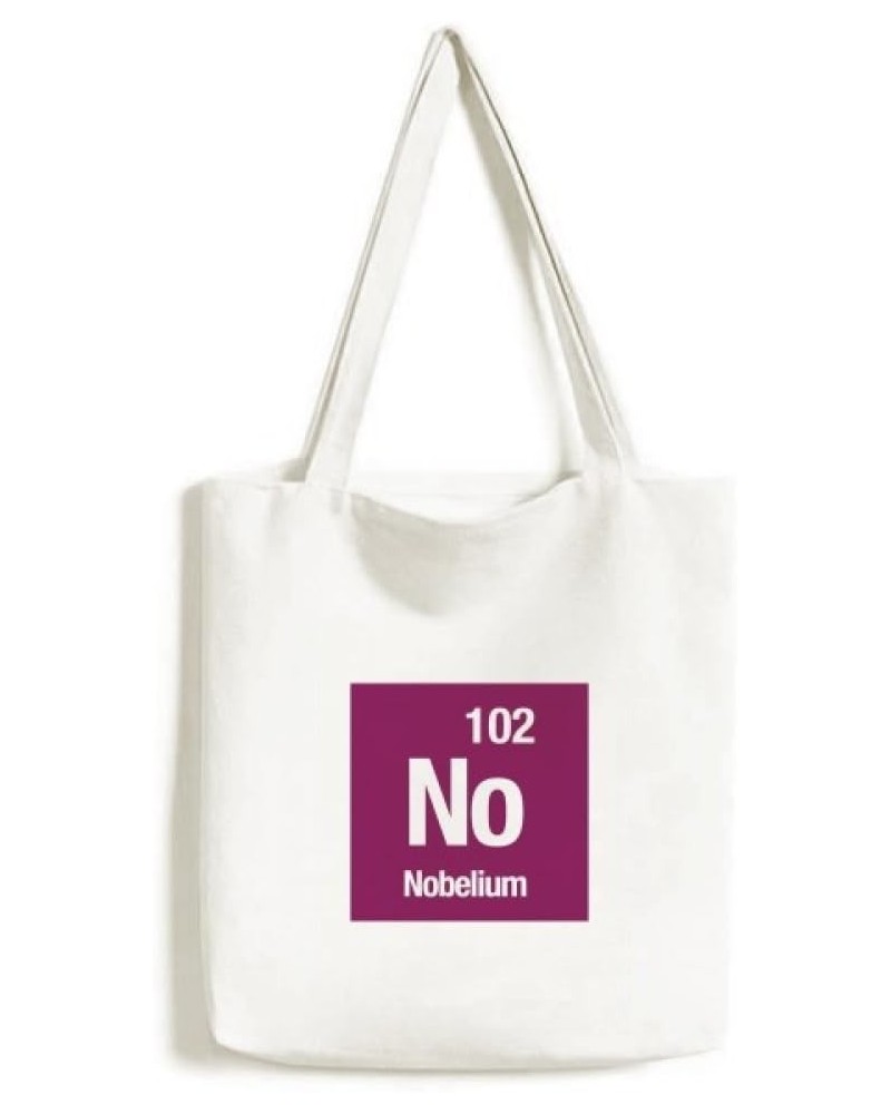 NO Nobelium Checal Element chem Tote Canvas Bag Shopping Satchel Casual Handbag $13.33 Totes