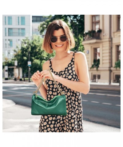 Women's Satin Evening Handbag Shoulder Bag Wedding Prom Formal Clutch Party Purses Green $10.12 Evening Bags