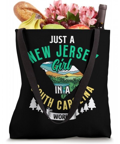 Just A New Jersey Girl In A South Carolina World Jerseyans Tote Bag $12.42 Totes