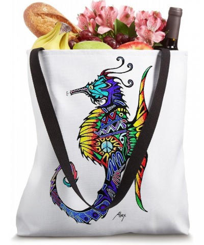 Colorful Seahorse Tote Bag $14.25 Totes